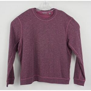 New Michael Bastian Men's XL Purple Pink Lightweight Terry Crew Pullover Sweater